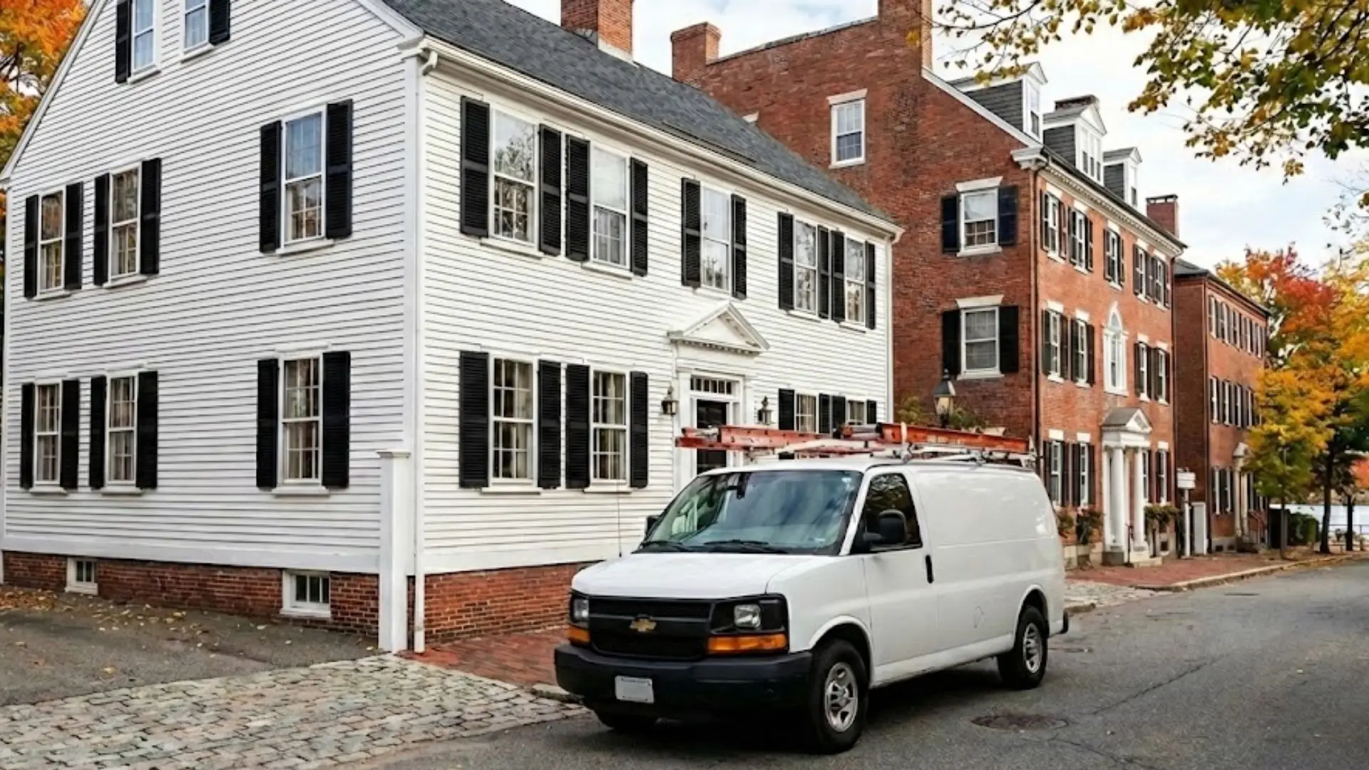 Coastal home in Newburyport, MA where salt air and humidity create unique air duct cleaning challenges